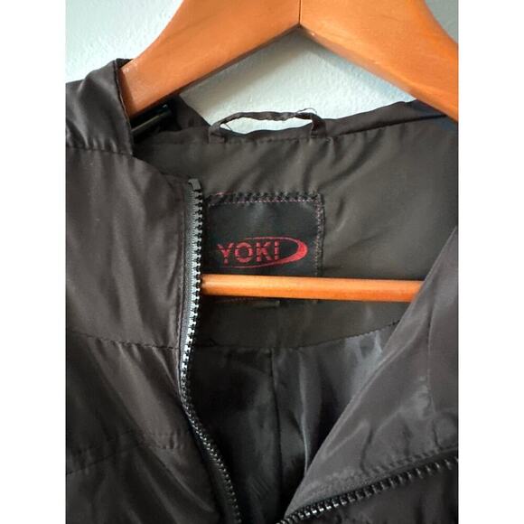 Adult Size XL Yoki Lightweight Jacket With Hood Black Zip Up - Picture 2 of 6